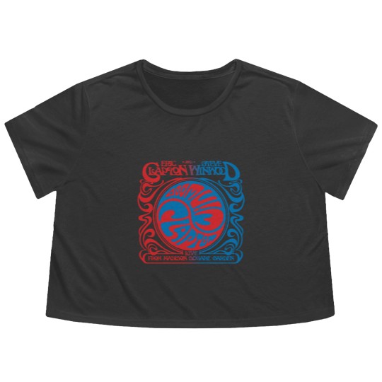 Discover Eric Clapton Steve Wiod Live from Madison Square Garden Flowy Cropped Tees