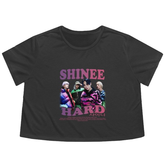 Discover Shinee Kpop Flowy Cropped Tees, Hard Album Flowy Cropped Tees v5, Shawol Flowy Cropped Tees, Onew Key Minho Taemin Flowy Cropped Tees