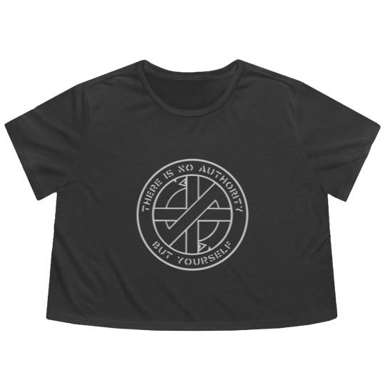 Discover Crass - There Is No  Authority But Yourself Flowy Cropped Tees