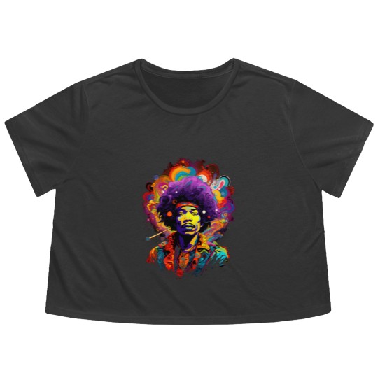 Discover jimmy hendrix Flowy Cropped Tees