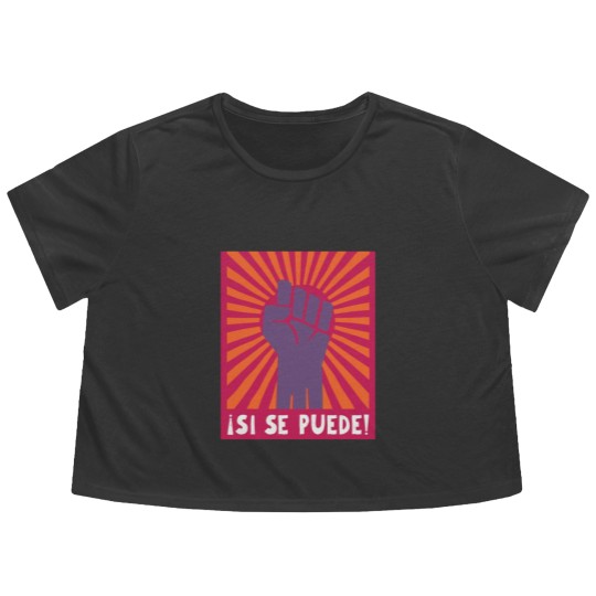 Discover si se puede Flowy Cropped Tees