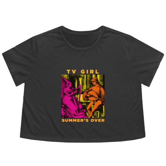 Discover Premium TV Girl Flowy Cropped Tees - Summer's Over Album Flowy Cropped Tees