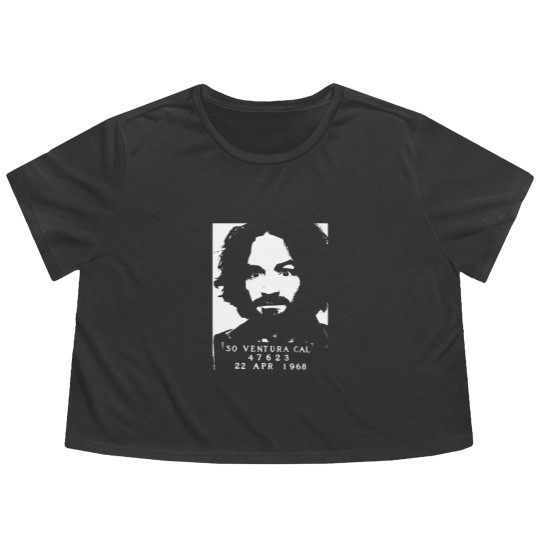 Discover Charles Manson Flowy Cropped Tees