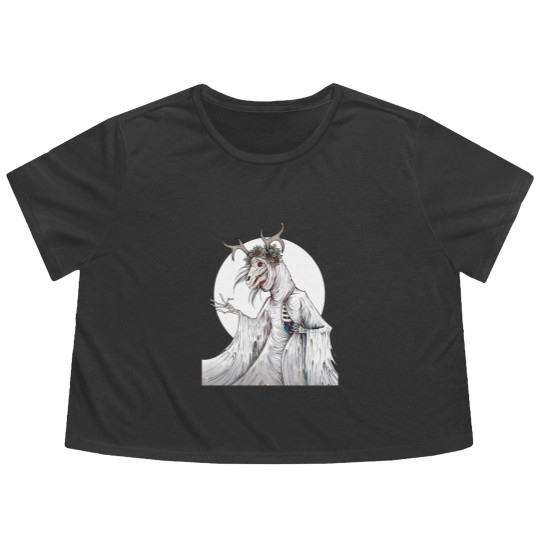 Discover Mari Lwyd Flowy Cropped Tees