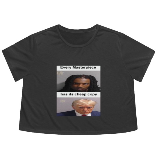 Discover Playboi Carti Donald Trump Mugshot Flowy Cropped Tees