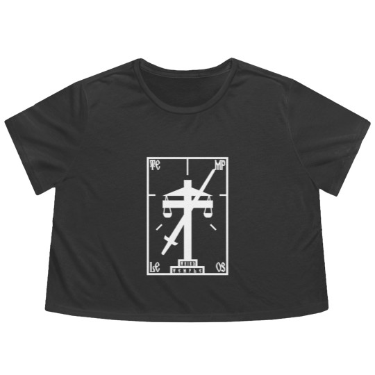 Discover Terry Davis Temple Os Retro Logo Flowy Cropped Tees