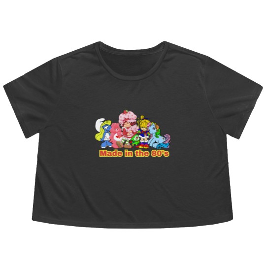 Discover Made in the 80's, 80's Kid, 80's Baby, 80's Cartoon Flowy Cropped Tees