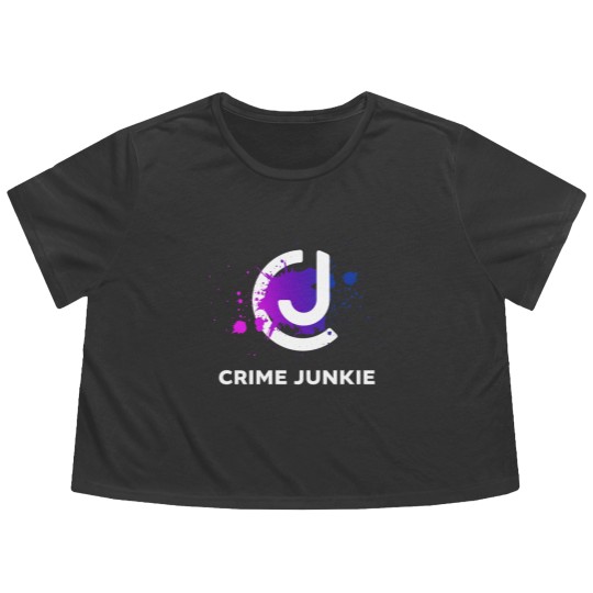 Discover Crimes Junkie Merch Flowy Cropped Tees