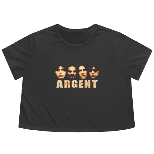 Discover Argent Flowy Cropped Tees