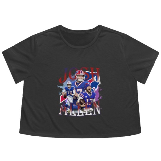 Discover Josh Allen Flowy Cropped Tees, Vintage 90s Josh Allen Style Flowy Cropped Tees, Josh Allen Flowy Cropped Tees