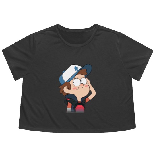 Discover Dipper Pines - Gravity Falls Flowy Cropped Tees