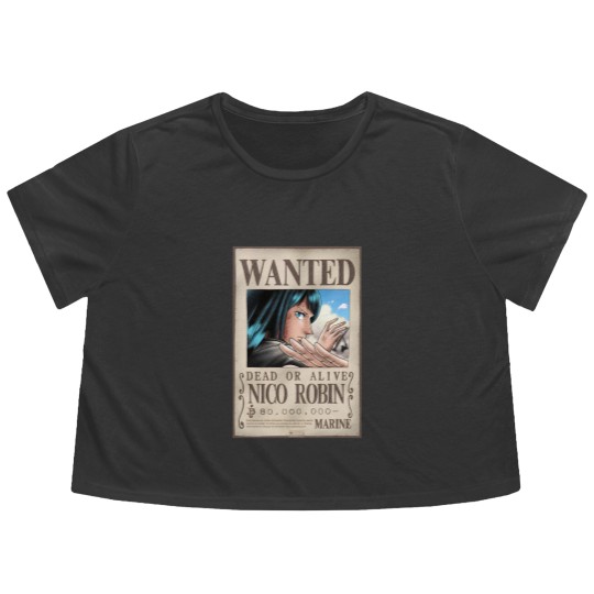 Discover WANTED NICO ROBIN Flowy Cropped Tees