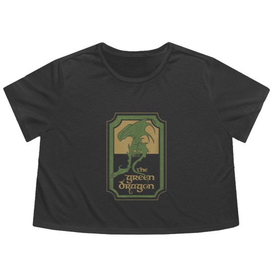 Discover Lord Rings Green Dragon Tavern Flowy Cropped Tees