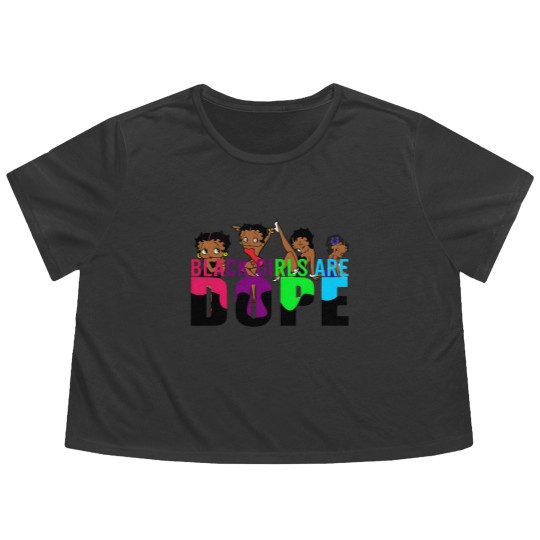 Discover Betty Boop Black Girls Are Dope Vintage Flowy Cropped Tees, Animation Flowy Cropped Tees, Betty Boop Flowy Cropped Tees