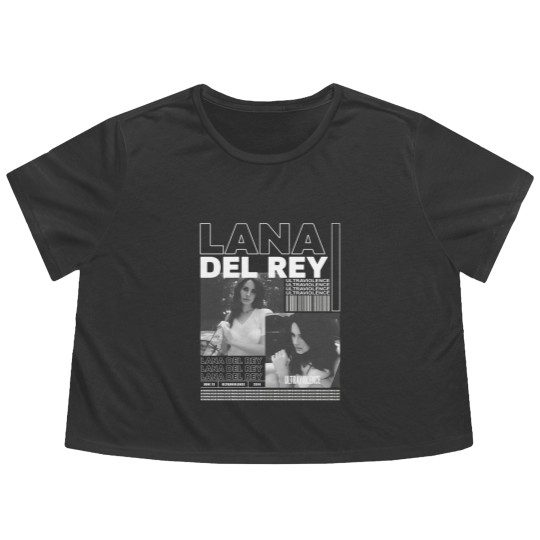 Discover Lana Del Rey Graphic Flowy Cropped Tees , Retro Country Music Flowy Cropped Tees