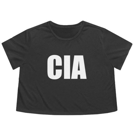 Discover Cia Central Intelligence Agency Flowy Cropped Tees