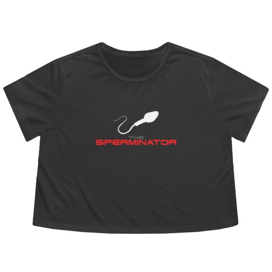 Discover The Sperminator funny Flowy Cropped Tees