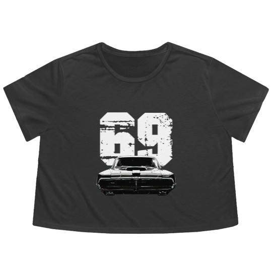 Discover 1969 Mercury Cougar Front View with Year Flowy Cropped Tees