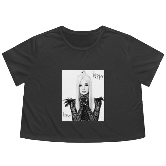 Discover Night of Poppy Flowy Cropped Tees