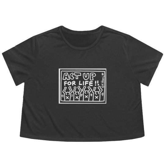 Discover Keith Haring Pop Art 1980s Men Women Unisex Jersey Flowy Cropped Tees