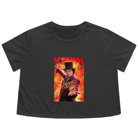 Discover Wonka Movie 2023 Flowy Cropped Tees