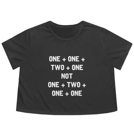 Discover Clue Quote Flowy Cropped Tees