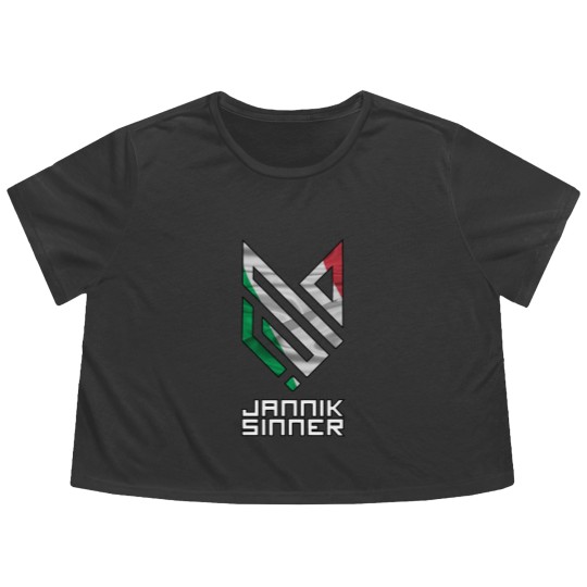 Discover Jannik Sinner - Italy Logo Flowy Cropped Tees