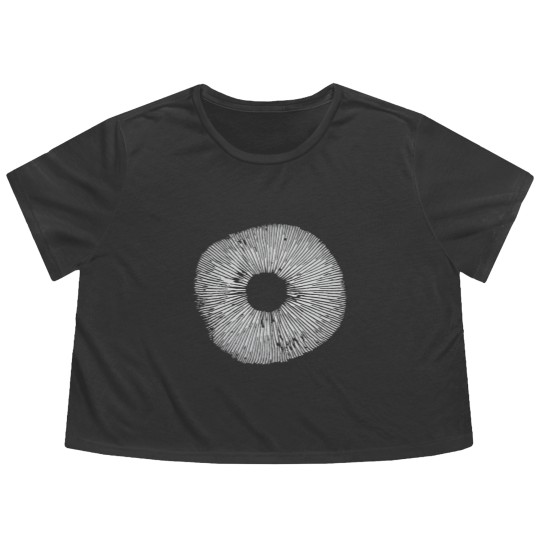 Discover Mycology Mushroom Spore Print Art Flowy Cropped Tees