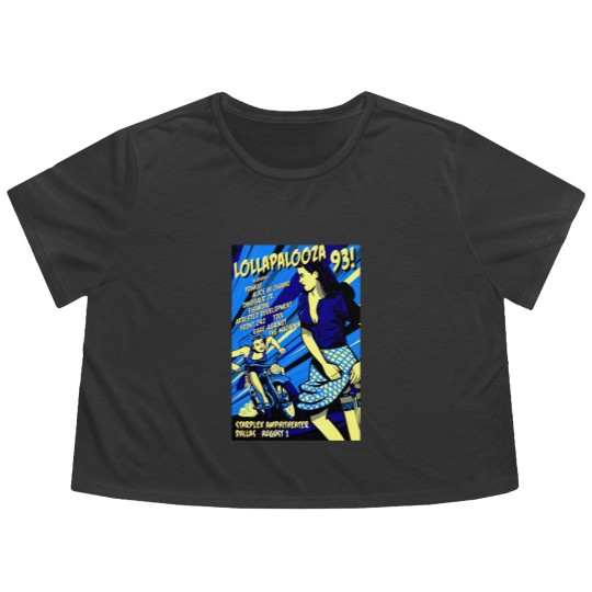 Discover Lollapalooza 1993 Flowy Cropped Tees