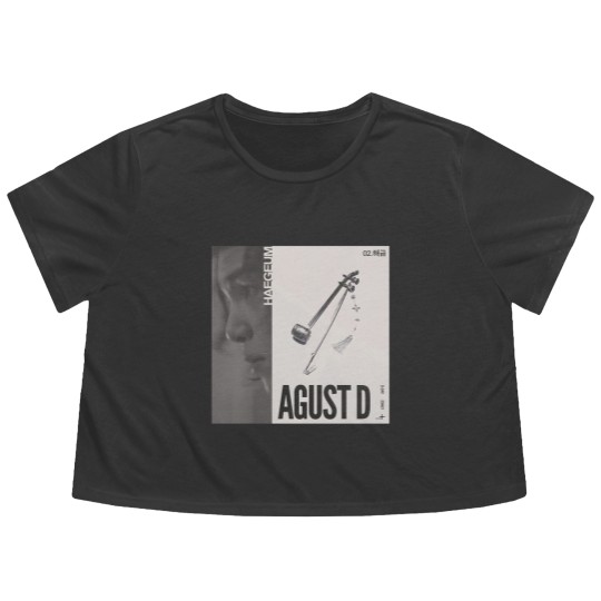 Discover Haegeum Flowy Cropped Tees, Haegeum AgustD Vintage Flowy Cropped Tees, Agust D Haegeum Flowy Cropped Tees