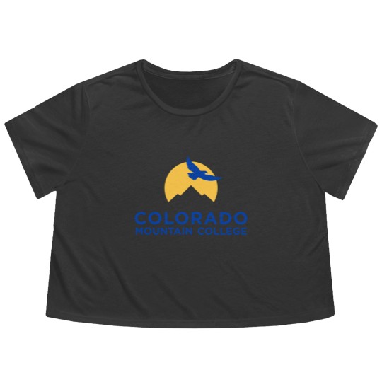 Discover College of Colorado Mountain College Flowy Cropped Tees