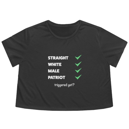 Discover Anti Woke - Funny Conservative Flowy Cropped Tees