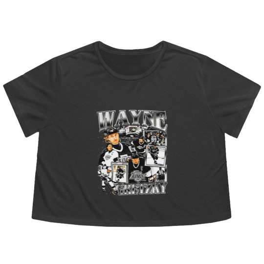 Discover Vintage 90s Graphic Style Wayne Gretzky Flowy Cropped Tees, Wayne Gretzky Flowy Cropped Tees
