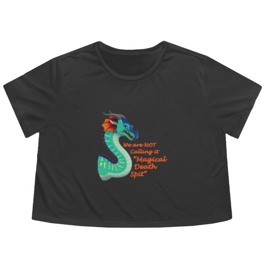 Discover Glory Fantasy Rainwing Not Calling Magical Death Spit Wings Of Dragon Fires Design Gift For Flowy Cropped Tees