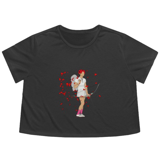 Discover Yungblud cupid Flowy Cropped Tees