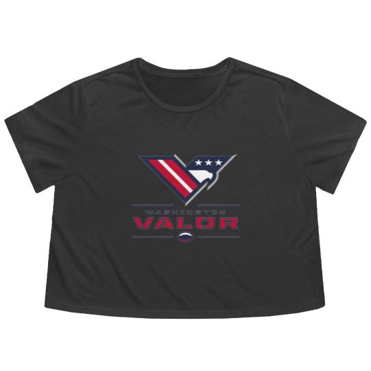Discover Washington Valor Flowy Cropped Tees
