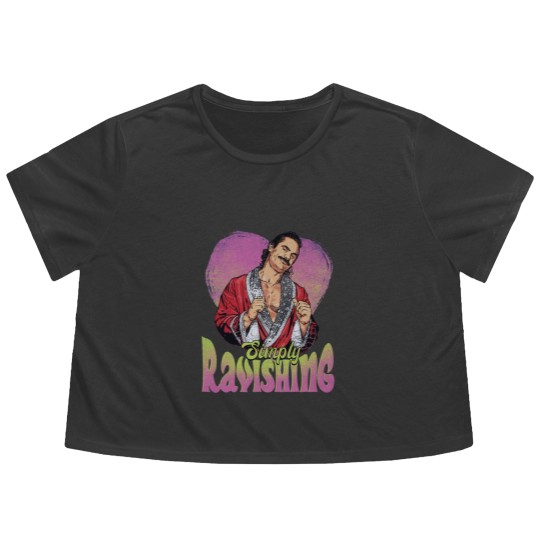 Discover Rick Rude Simply Ravishing Heart Flowy Cropped Tees
