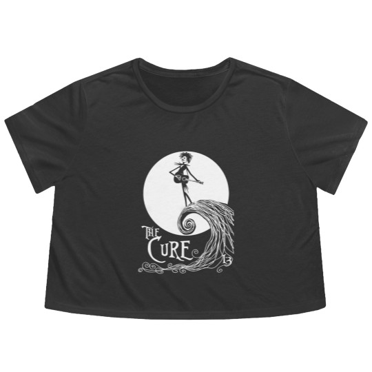 Discover The Cure Flowy Cropped Tees - Skellington Band Flowy Cropped Tees