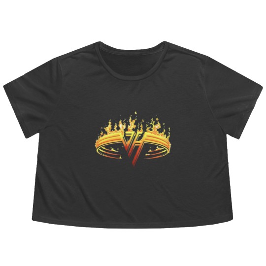 Discover van fired halen Flowy Cropped Tees