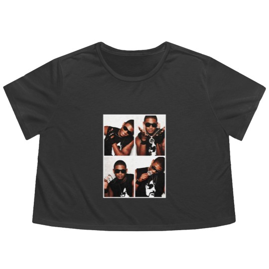 Discover Usher Flowy Cropped Tees