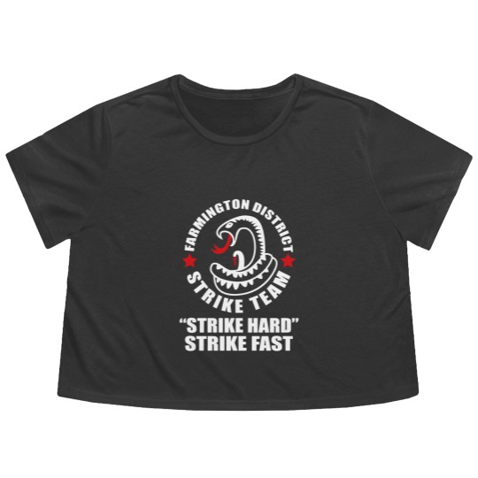Discover Strike - farmington district strike team Flowy Cropped Tees