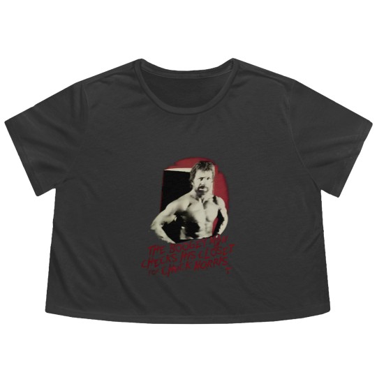 Discover Vintage Chuck Norris The Boogeyman Movie Actors Black Flowy Cropped Tees