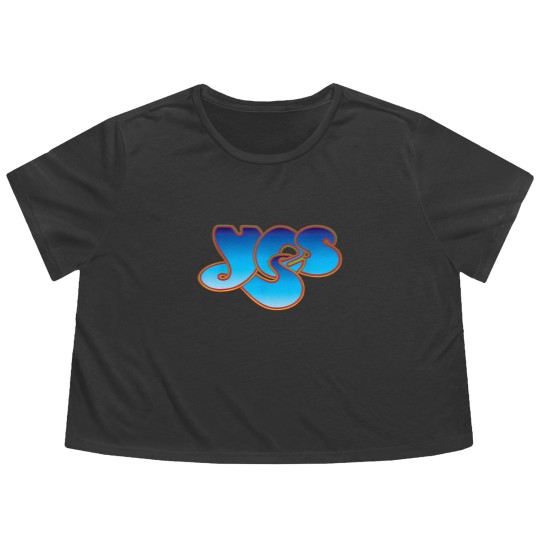 Discover Yes Classic Logo Flowy Cropped Tees