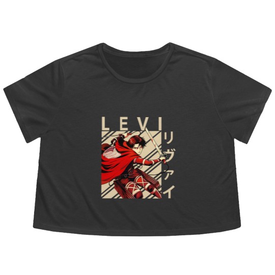 Discover Levi Ackerman - Captain Levi - Flowy Cropped Tees