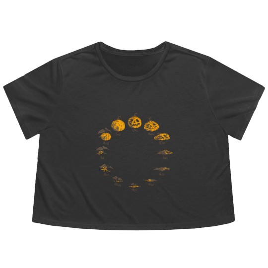 Discover pumpkin life cycle for thanksgiving halloween costume t Flowy Cropped Tees