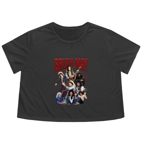 Discover Brian May Flowy Cropped Tees