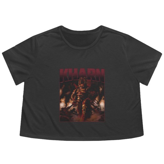 Discover Kharn the Betrayer World Eaters legion Chaos Space Marine Flowy Cropped Tees