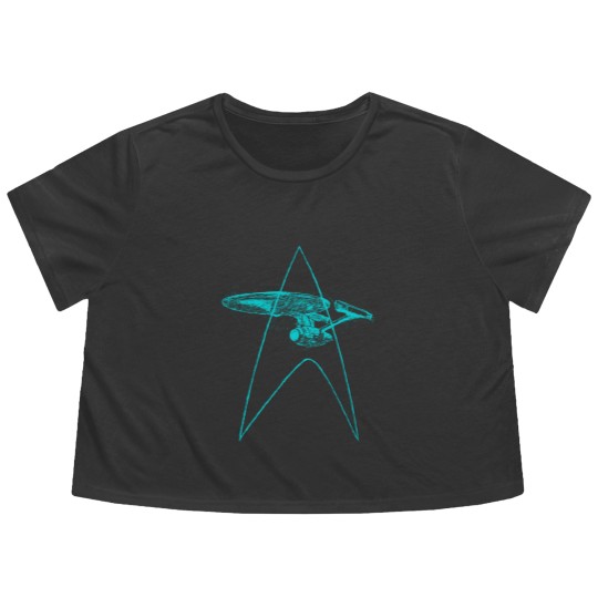 Discover NCC 1701 Flowy Cropped Tees
