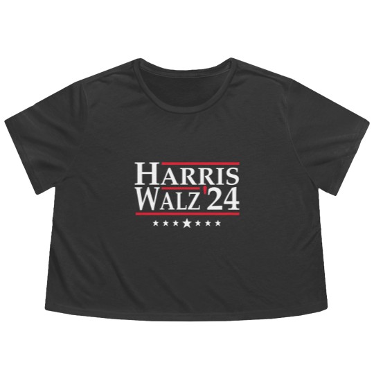 Discover Harris Walz 2024 Flowy Cropped Tees | Vote Kamala Flowy Cropped Tees | Flowy Cropped Tees | Flowy Cropped Tees