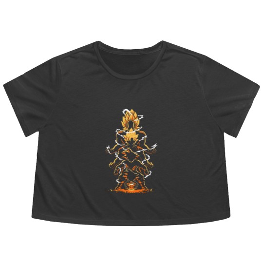 Discover His goku Flowy Cropped Tees